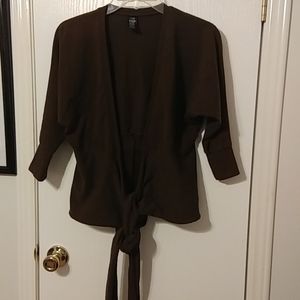 Heavy cotton wrap/tie top